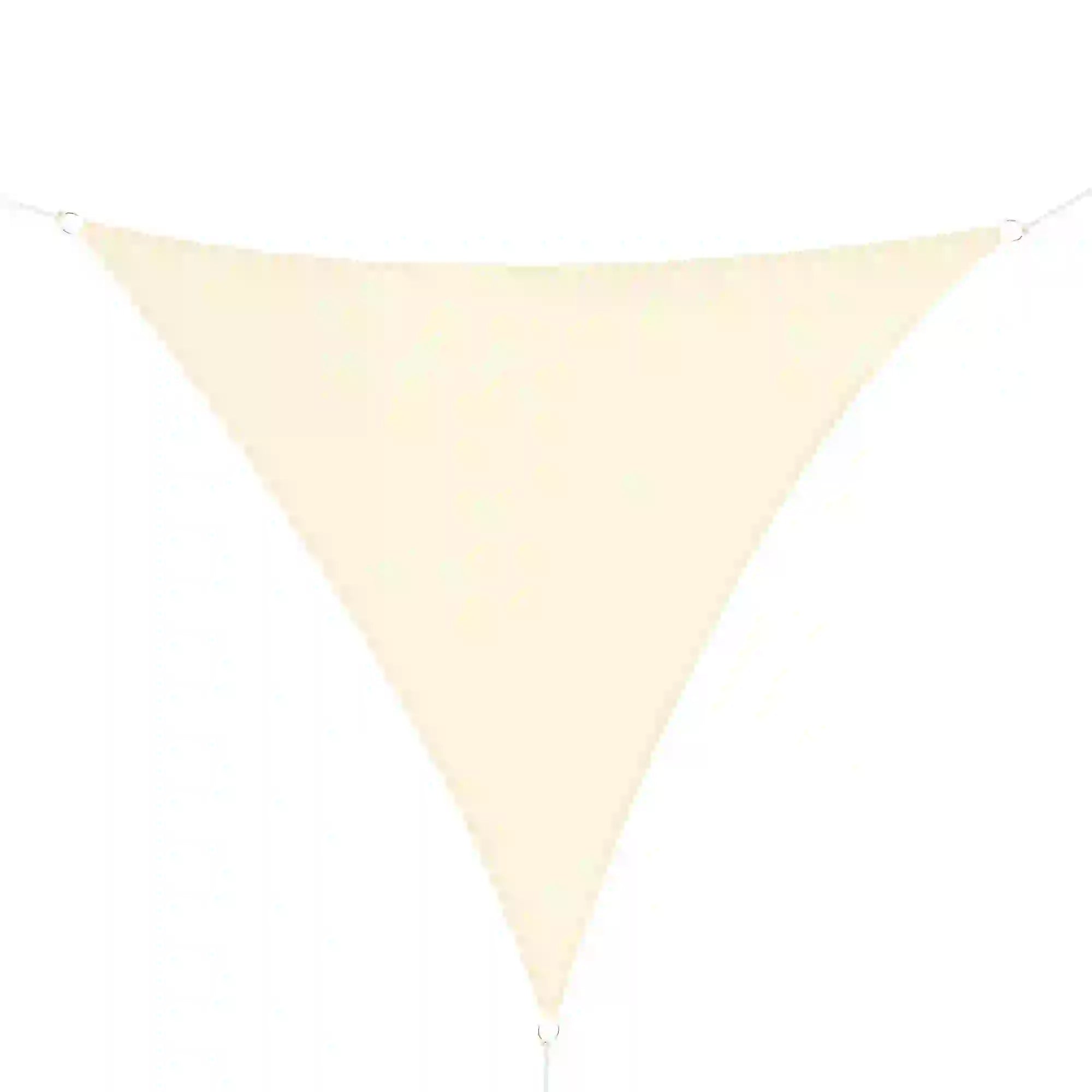 10' x 10' x 10' Triangle Sun Shade Sail, UV Block Fabric Canopy, Cream Shade Sails Cream at Gallery Canada