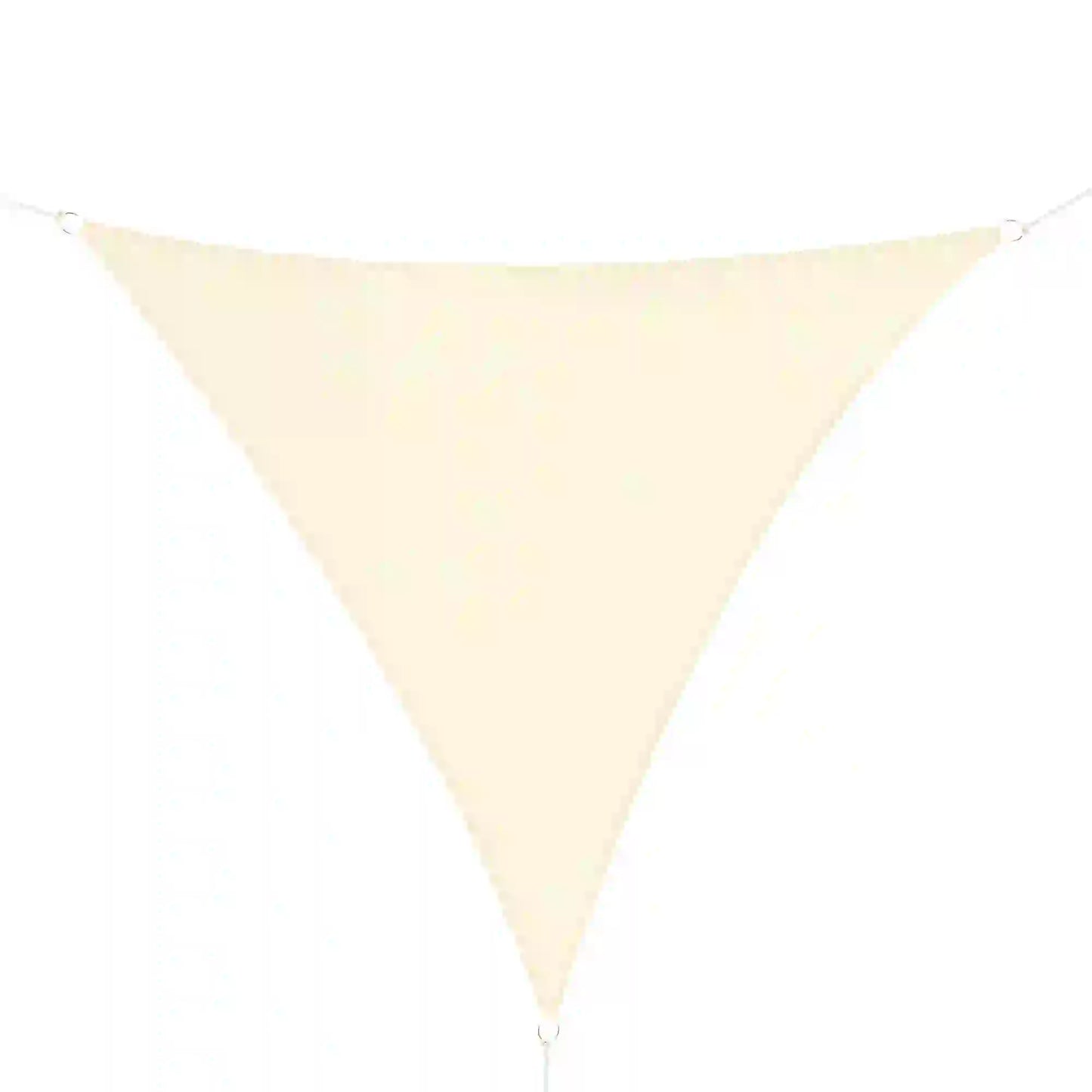 10' x 10' x 10' Triangle Sun Shade Sail, UV Block Fabric Canopy, Cream Shade Sails Cream at Gallery Canada