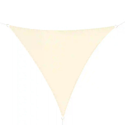 10' x 10' x 10' Triangle Sun Shade Sail, UV Block Fabric Canopy, Cream Shade Sails Cream at Gallery Canada