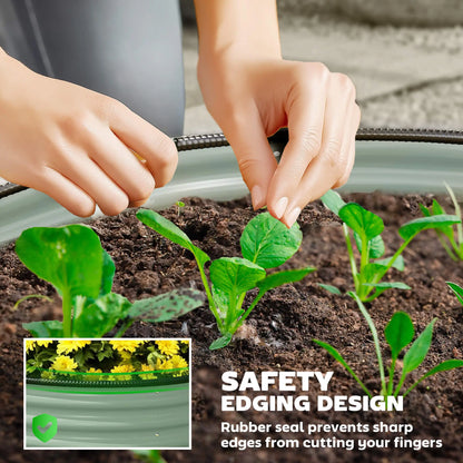 Set Of 2 Metal Raised Garden Beds, Easy To Assemble, Green Galvanized Planter Boxes at Gallery Canada