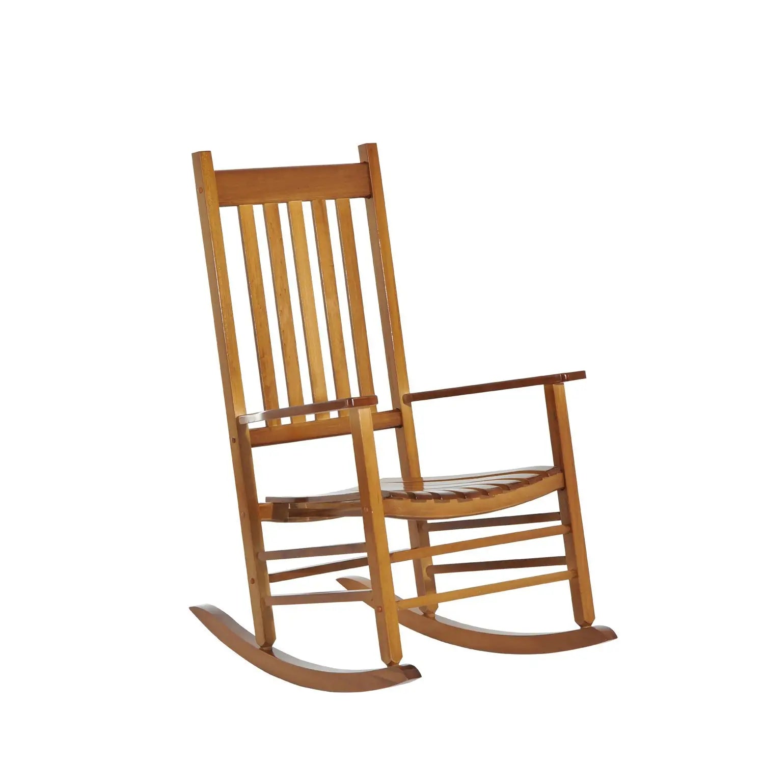 Wooden Porch Rocking Chair, Outdoor Patio Rocker, Garden Seat, Natural Outdoor Rocking Chairs Wood Colour at Gallery Canada