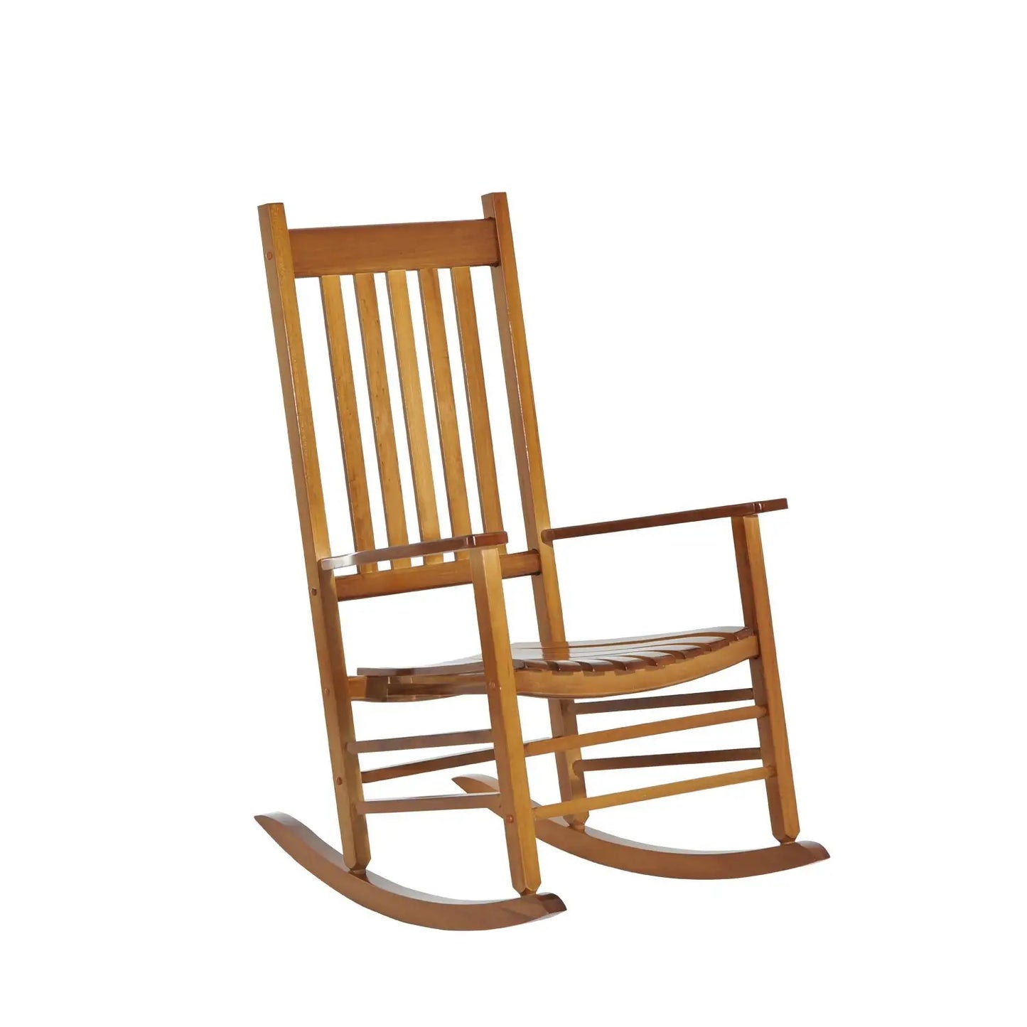 Wooden Porch Rocking Chair, Outdoor Patio Rocker, Garden Seat, Natural Outdoor Rocking Chairs Wood Colour at Gallery Canada