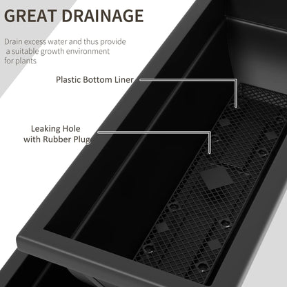 5-Tier Raised Garden Bed, 5 Planter Box, Outdoor Plant Stand, Black Plant Stands at Gallery Canada
