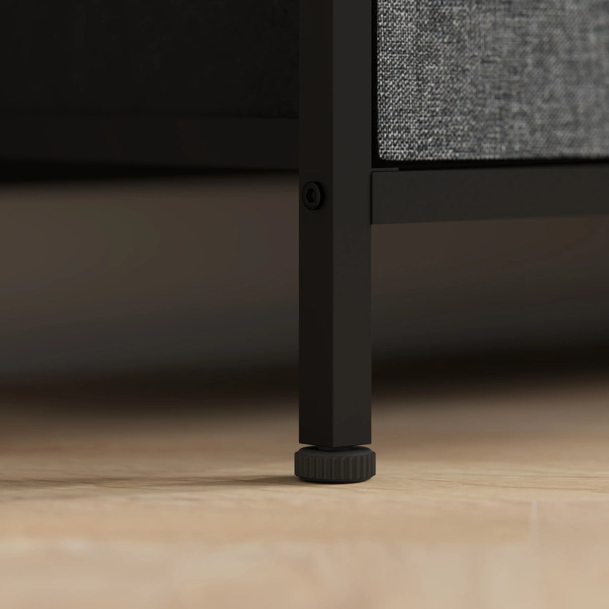 TV Stand with Charging Station, 3 Foldable Drawers, Open Shelf, 55 Inch, Black TV Stands at Gallery Canada
