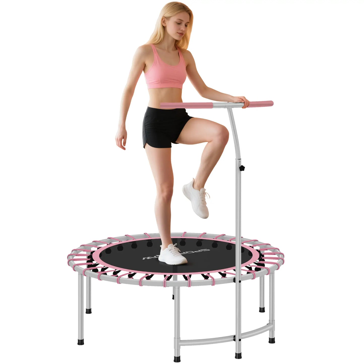 40" Foldable Bungee Rebounder Trampoline, Pink Trampolines at Gallery Canada