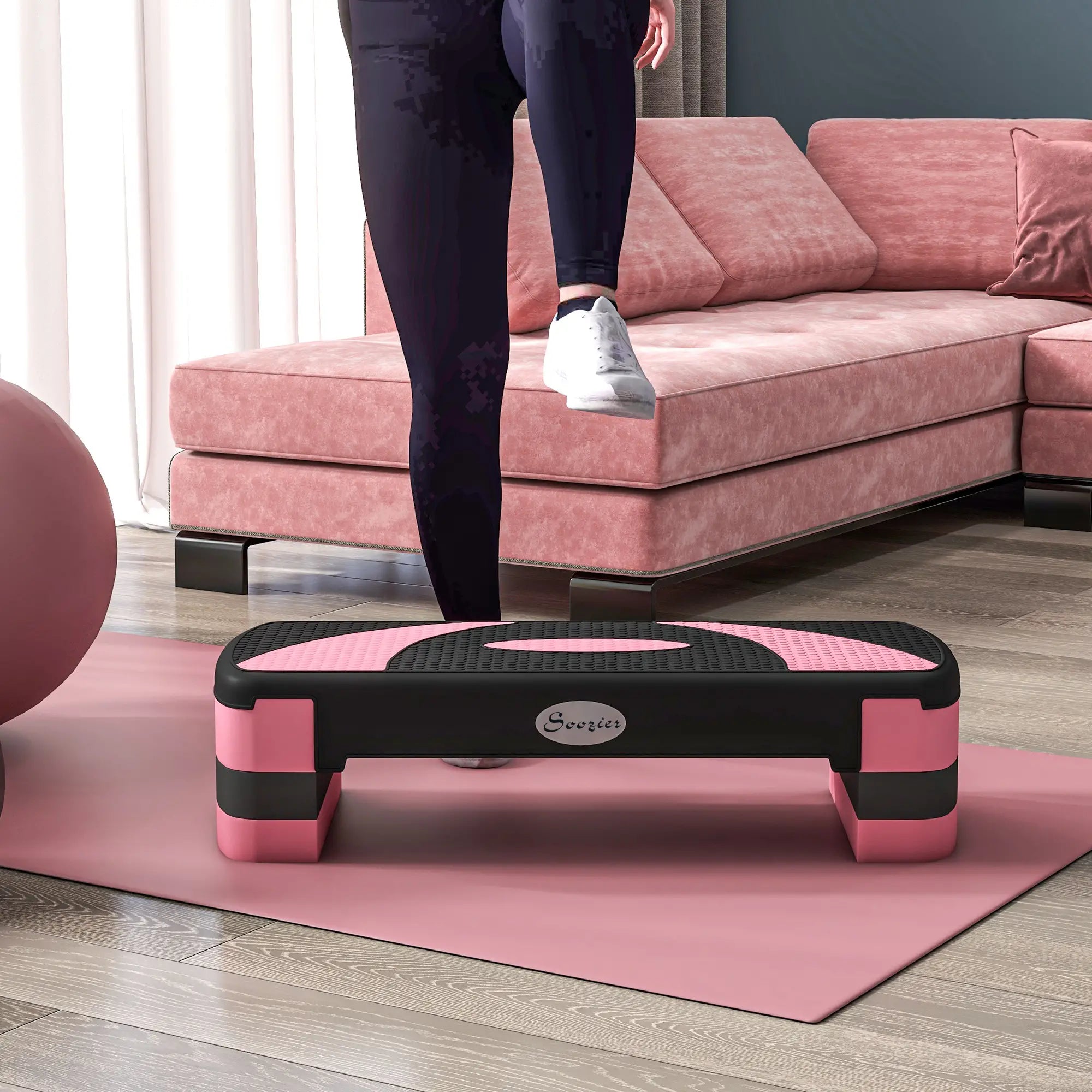 Adjustable Aerobic Stepper, Exercise Platform, 4