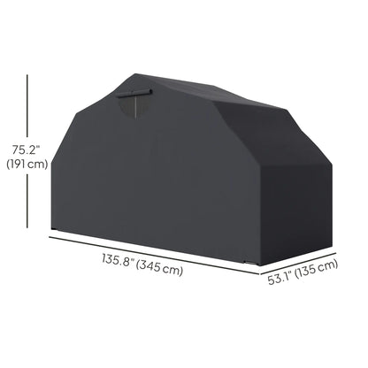 Motorcycle Shelter, Waterproof Cover Tent, 2 Mesh Windows, UV Protected Car Shelters at Gallery Canada