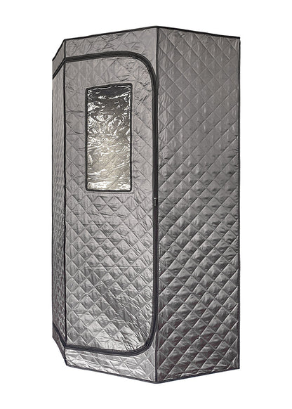 Portable Personal Full Body 60 Min Rapid Steam Sauna | Pentagonal | Grey | Powerful 1600 Watts | 3.6L Stronger Steamer | 90X90X190cm Saunas at Gallery Canada