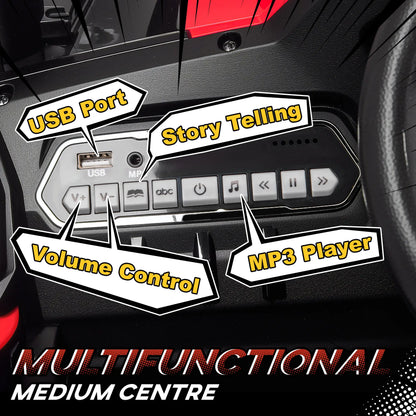 Kids Ride On Car 12V, 1.8-3.7 mph, Remote Control, Music, Lights, MP3, Suspension Wheels Electric Toy Cars at Gallery Canada