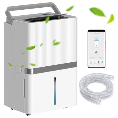 100 Pint Smart Dehumidifier, 5200 Sq Ft, WiFi, App Control