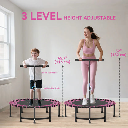 45" Mini Trampoline For Adults, Foldable Fitness Rebounder Trampolines at Gallery Canada