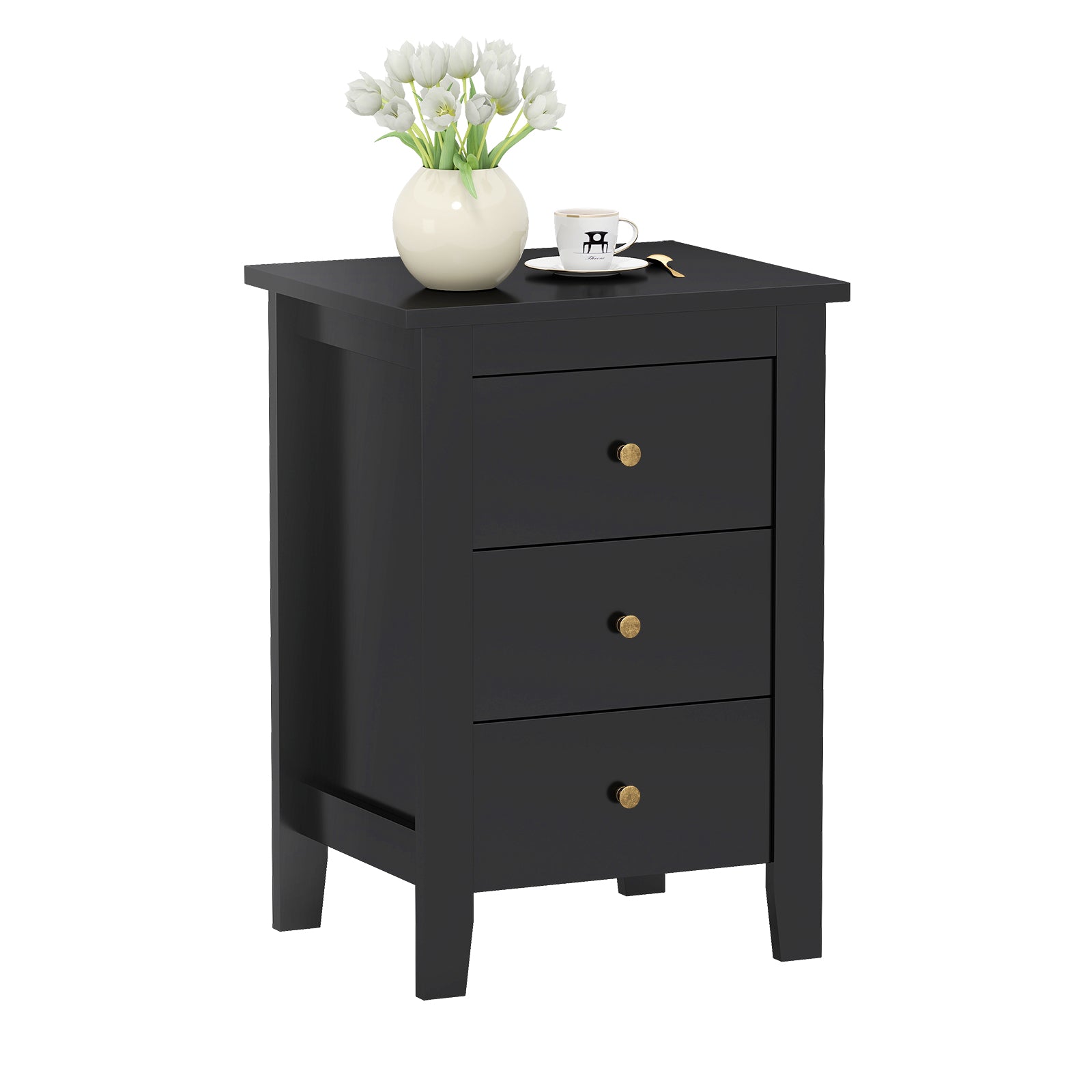 Modern Nightstand With Drawers, Black Nightstands at Gallery Canada