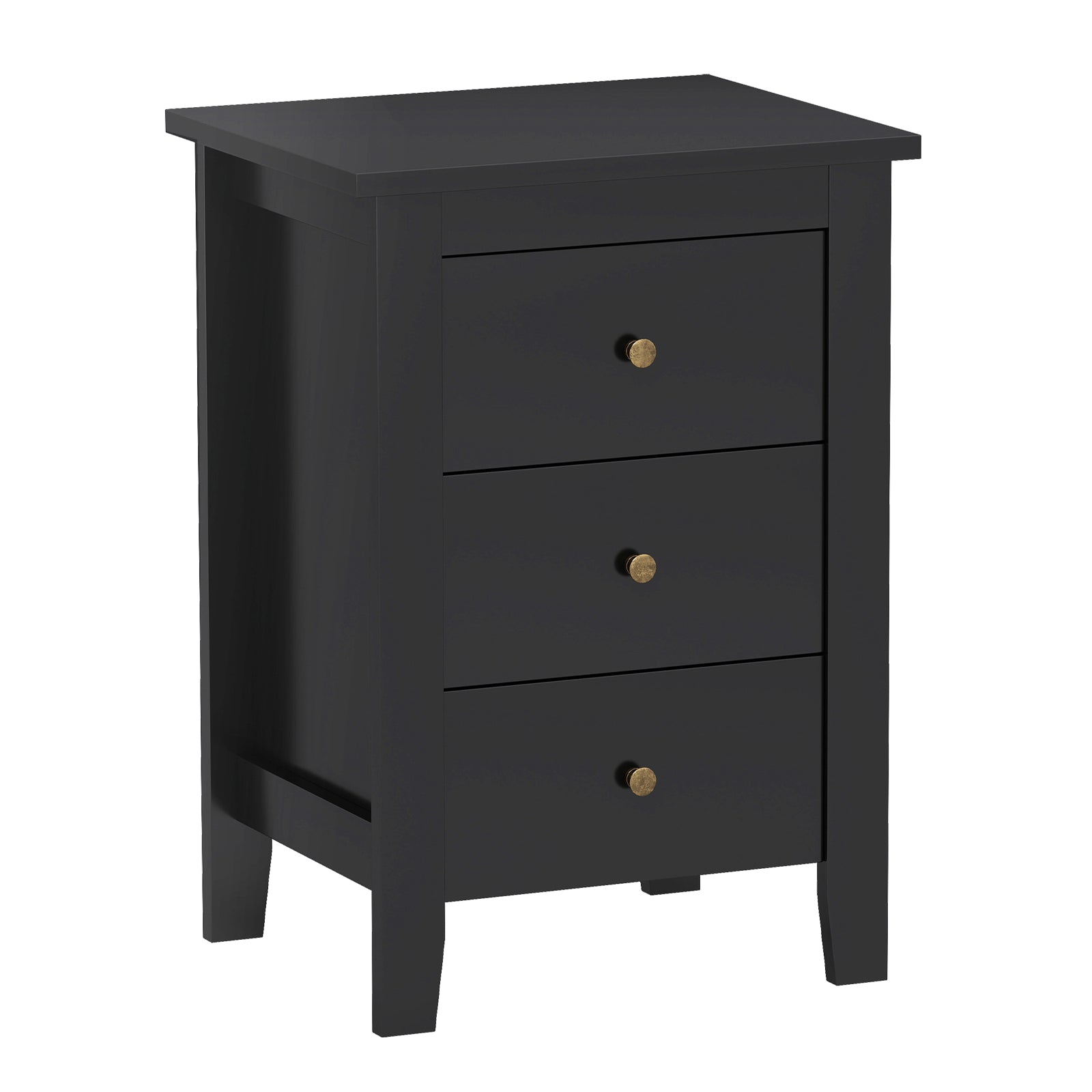 Nightstand End Beside Table Drawers Modern Storage Bedroom Furniture, Black Nightstands at Gallery Canada