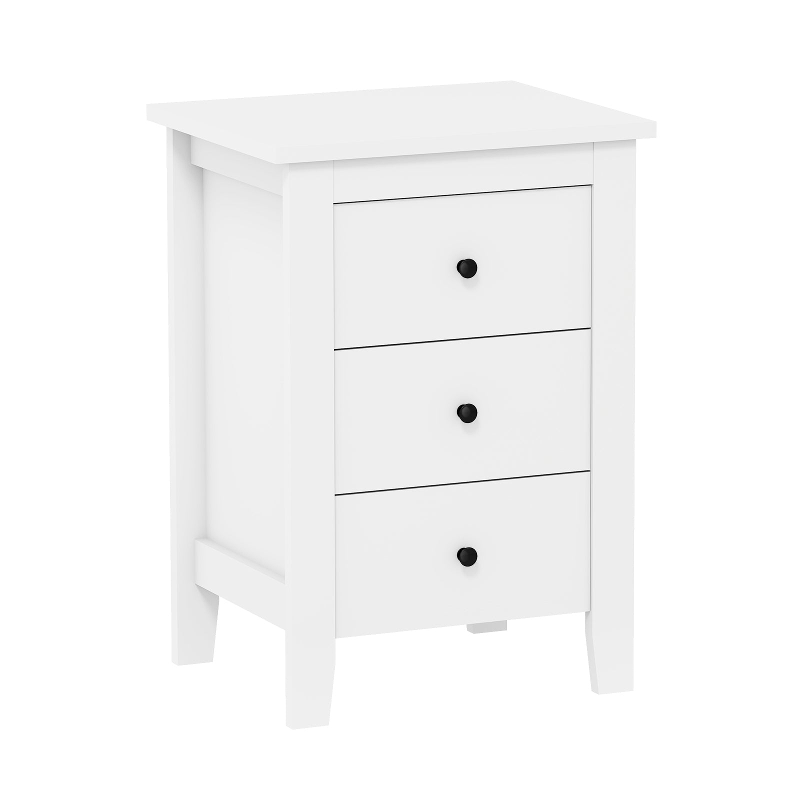 Nightstand End Beside Table Drawers Modern Storage Bedroom Furniture, White Nightstands at Gallery Canada