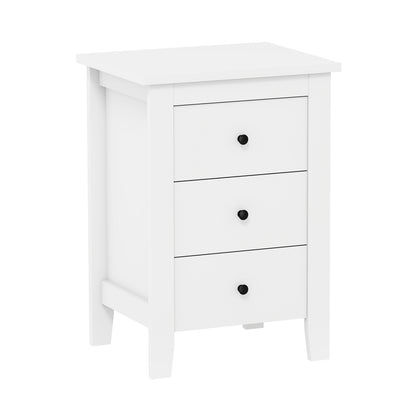 Nightstand End Beside Table Drawers Modern Storage Bedroom Furniture, White Nightstands at Gallery Canada