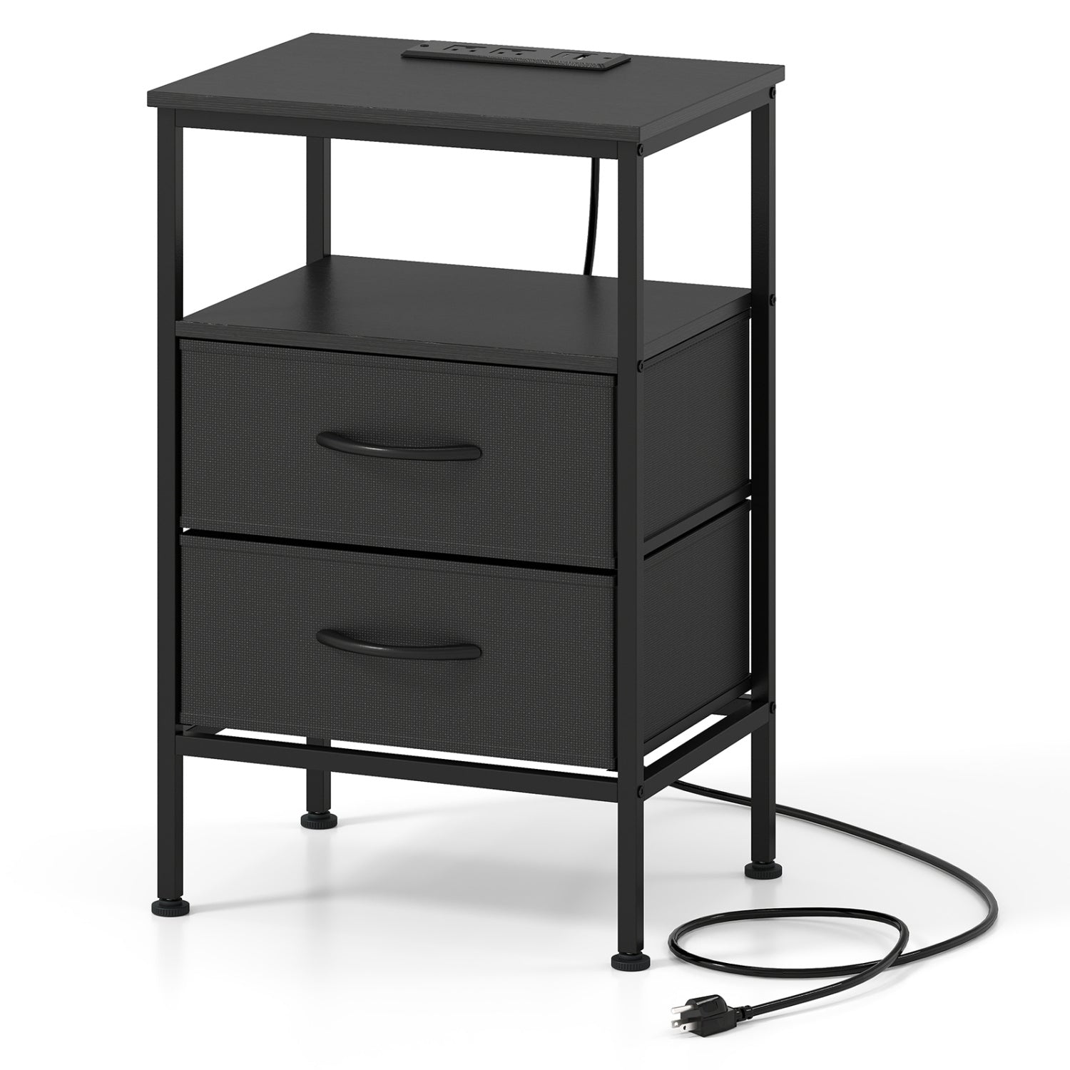 Nightstand With Charging Station, 24.5