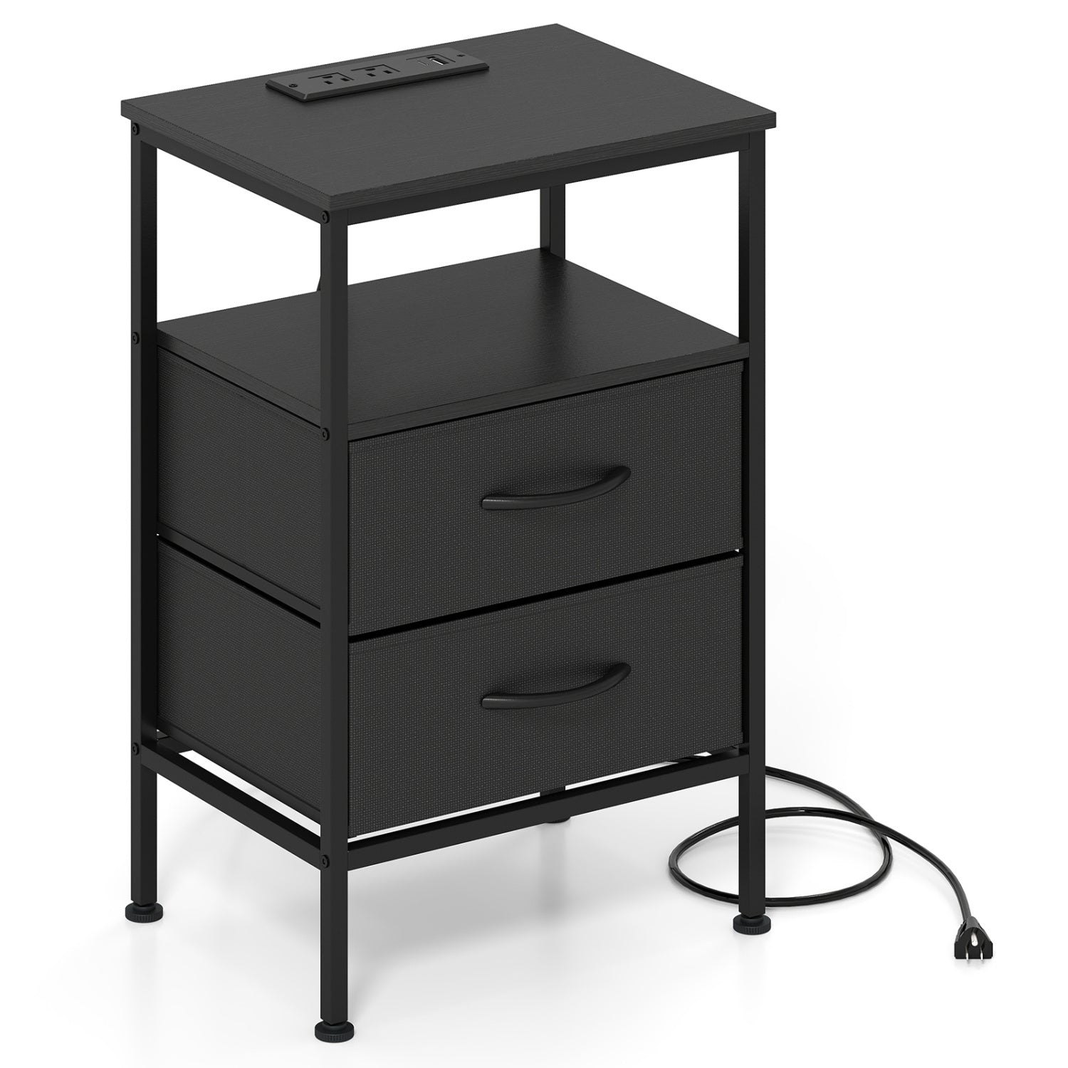 Nightstand With Charging Station, 24.5