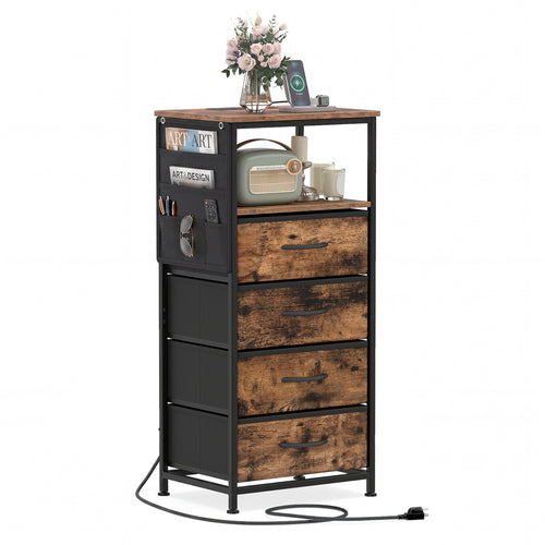 Nightstand with Charging Station, 34