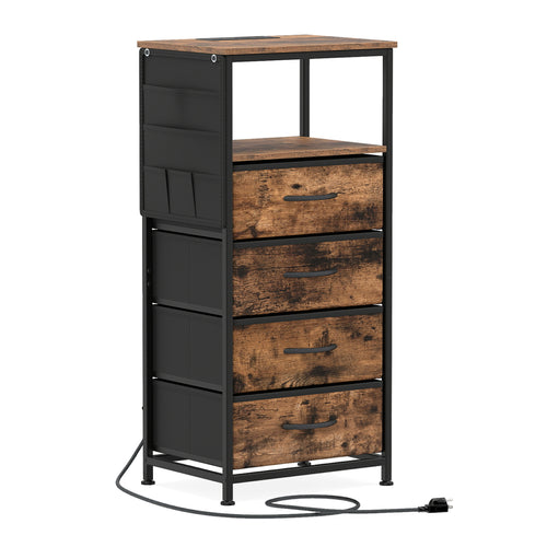 Nightstand with Charging Station, 34