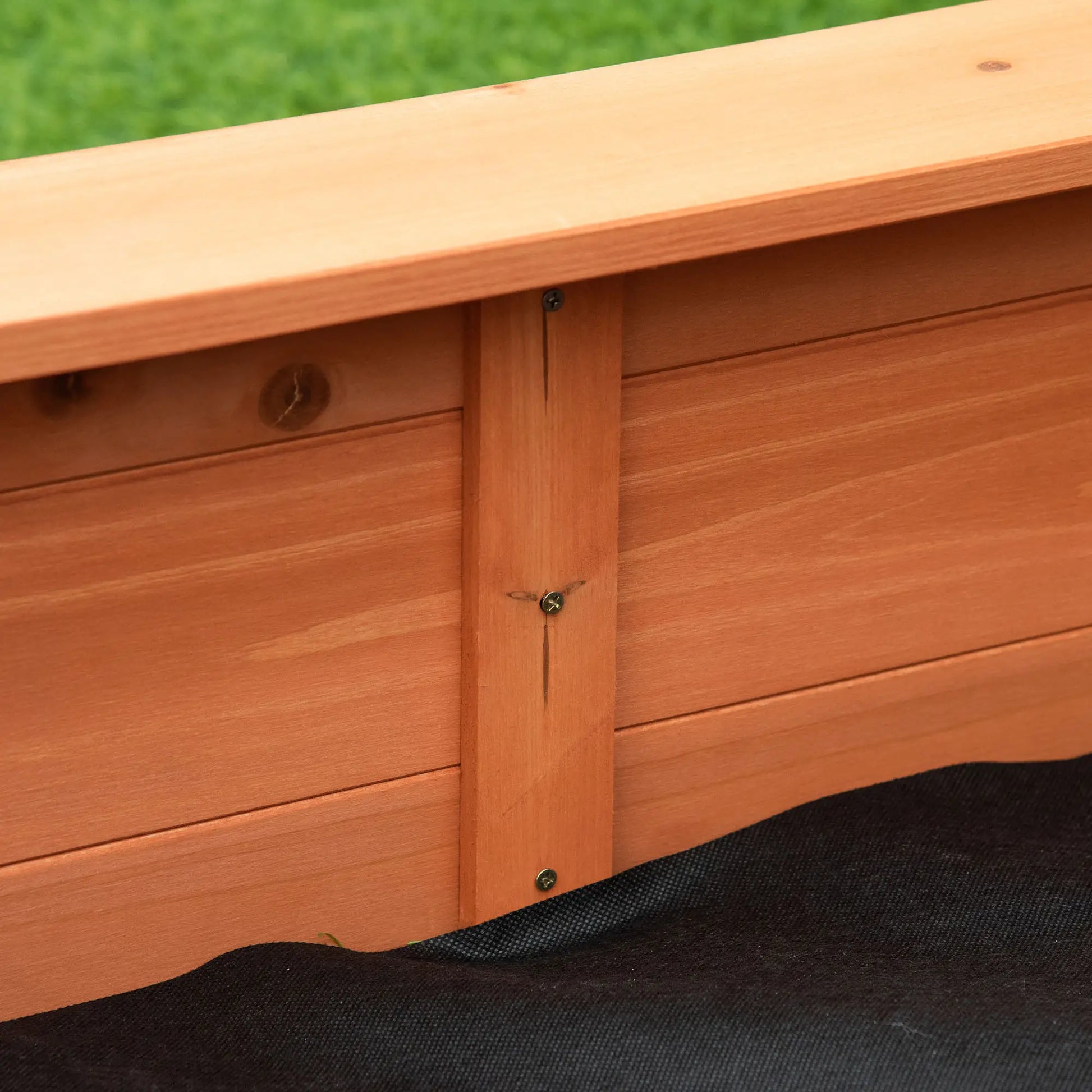 Kids Sandbox with Cover, Seat, 55" x 55" x 8.5", Red Sandboxes & Accessories at Gallery Canada