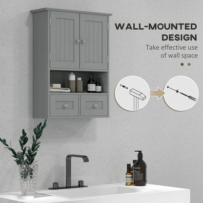 Bathroom Wall Cabinet, Medicine Cabinet, Over Toilet Storage, Grey Wall Mounted Cabinets at Gallery Canada