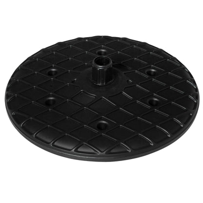 19.7" Round Patio Umbrella Table Tray, for Pool, Beach, Garden, Black Patio Umbrellas at Gallery Canada