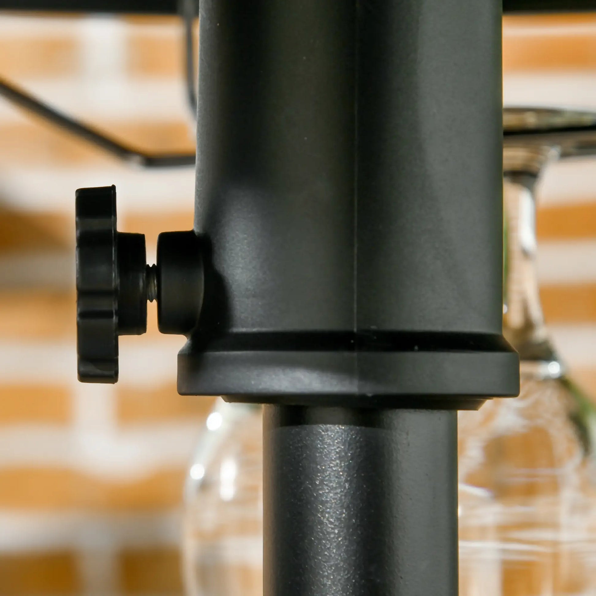 Beach Umbrella Table Tray, Wine Glass Holder, Foldable Towel Rack, 23.6", Black Patio Umbrellas at Gallery Canada