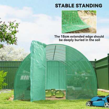 20x10x6.6ft Heavy Duty Walk-in Greenhouse, PE Cover, Green Portable Greenhouses at Gallery Canada