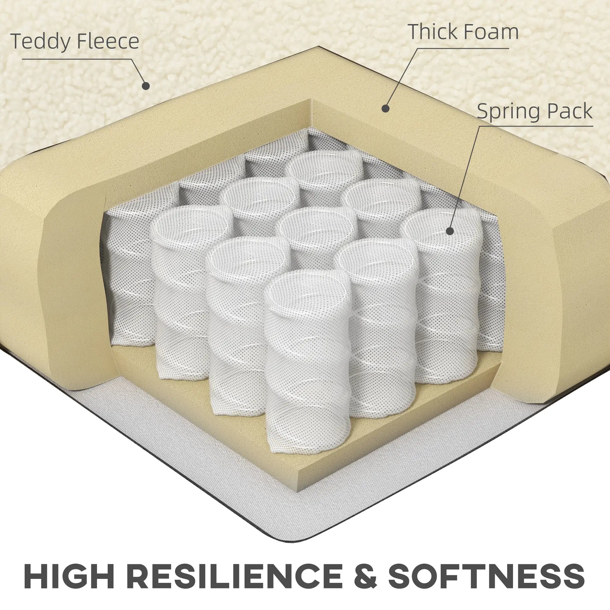Barrel Accent Chair, Detachable Headrest, Modern Armchair, Cream White Accent Chairs at Gallery Canada