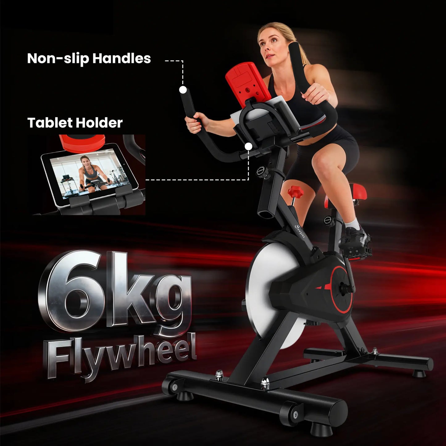 Upright Exercise Bike, Magnetic Resistance, LCD Display, Adjustable Exercise & Stationary Bikes at Gallery Canada