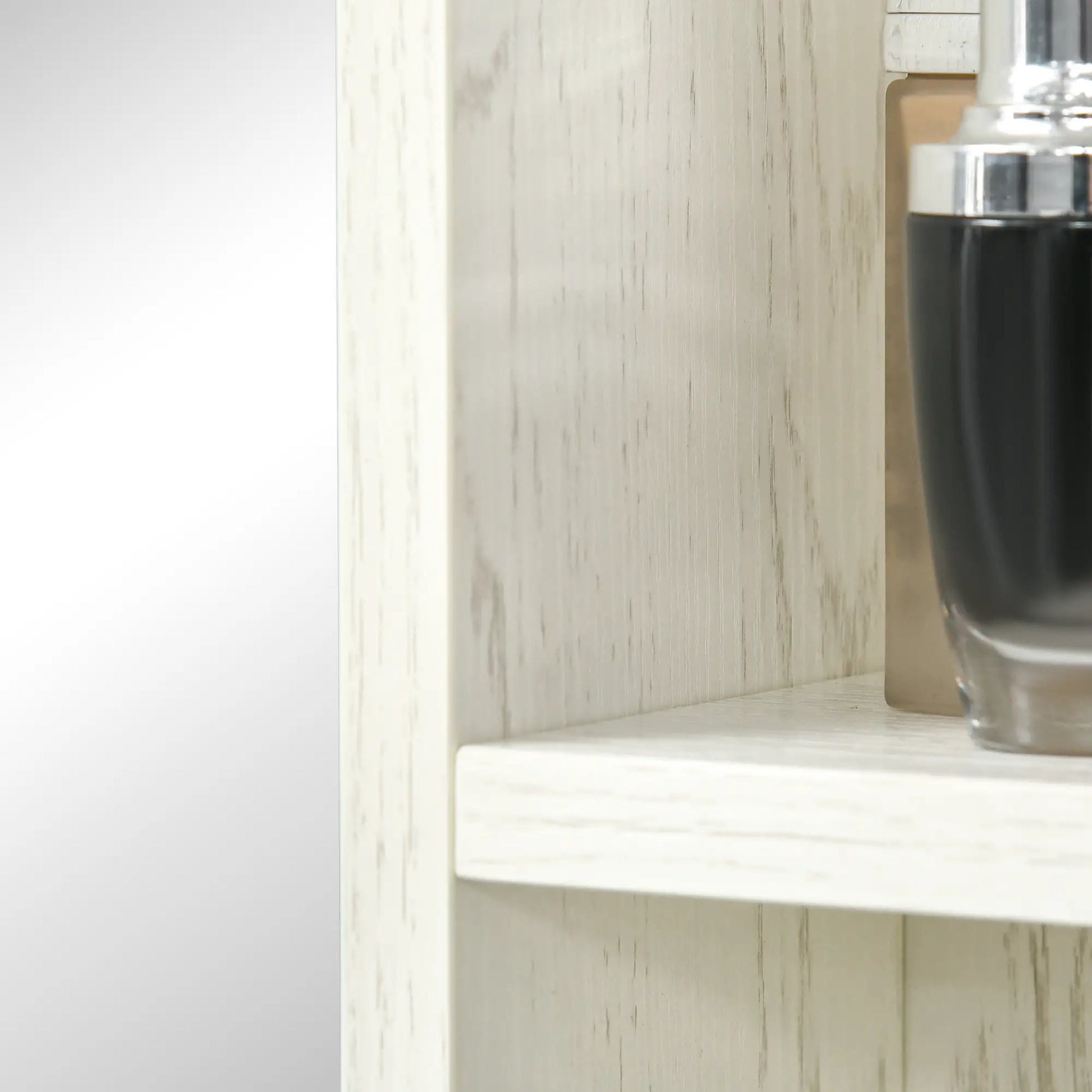 31.5 Inch x 25.5 Inch Medicine Cabinet, Mirror, 2-Tier Shelf, White Mirror Medicine Cabinets at Gallery Canada