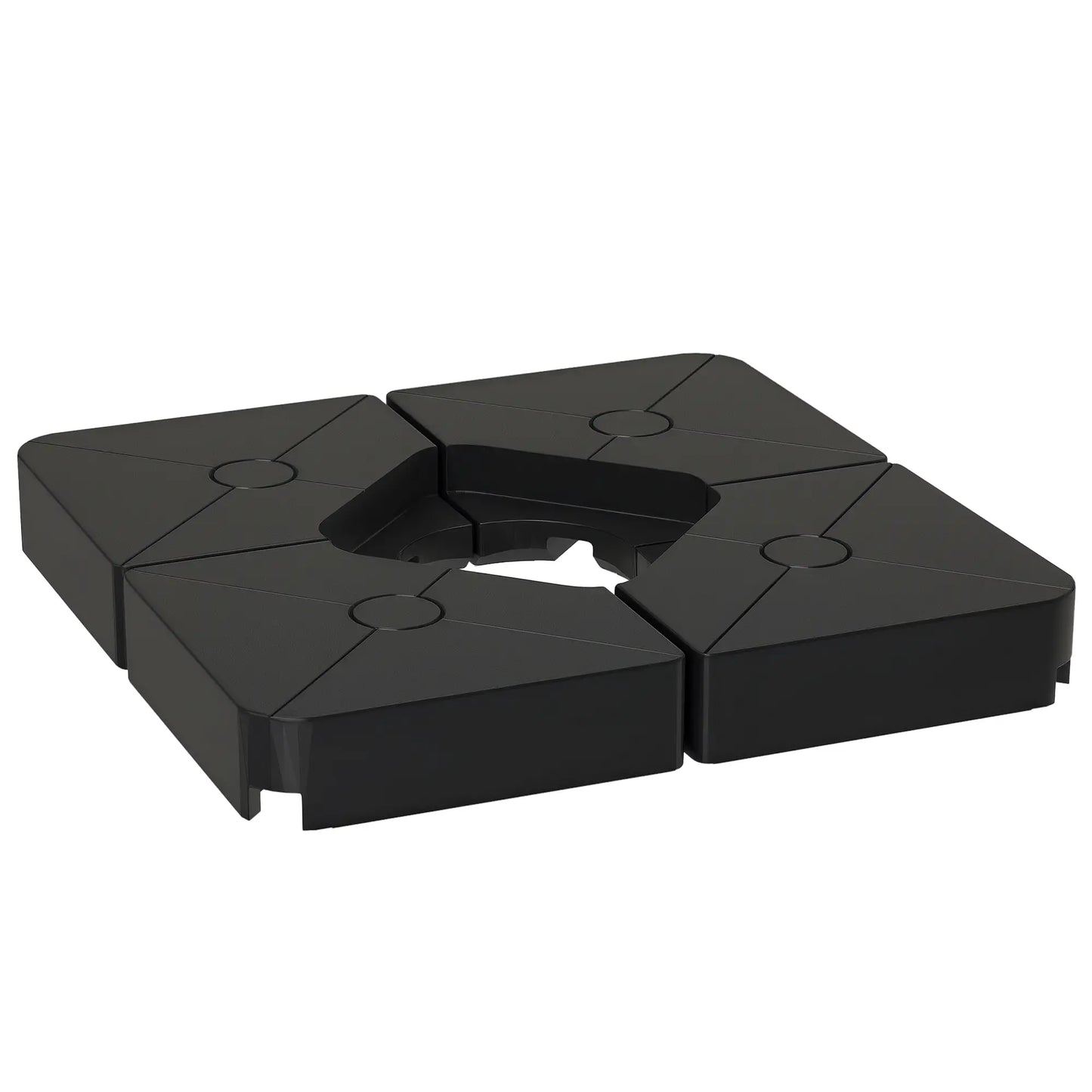 Umbrella Weights For Cantilever Parasols, Set Of 4, Black Umbrella Bases at Gallery Canada