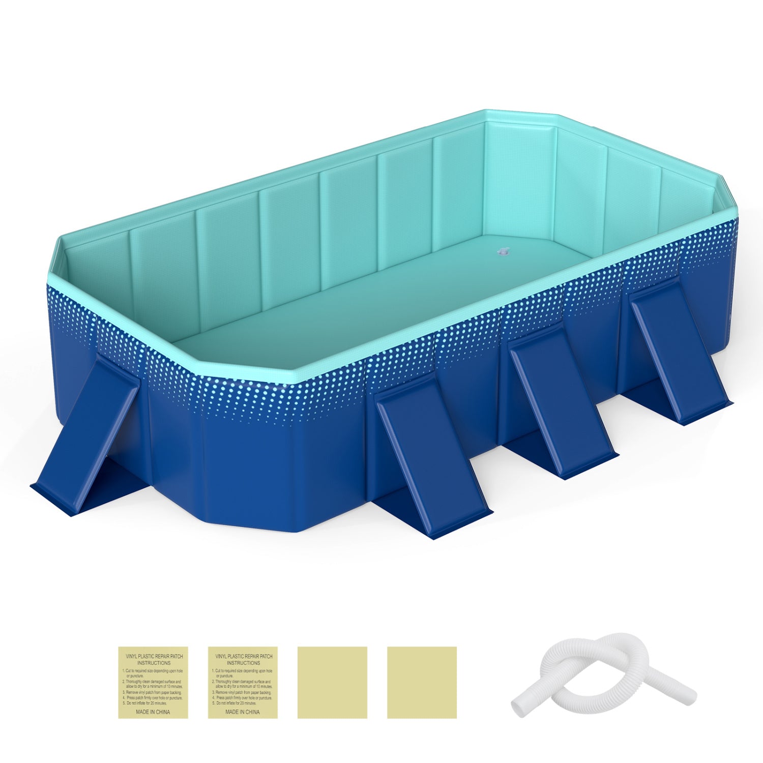 Non-Inflatable Pool, 8 Support Panels, Navy Swimming Pools at Gallery Canada
