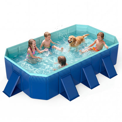 Non-Inflatable Pool, 24 Wall Panels, Navy Swimming Pools at Gallery Canada