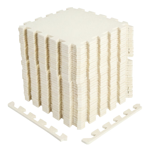 Non-Slip Protective Flooring for Living Room and Home Gym, Beige Decorative Fencing & Flooring Beige at Gallery Canada
