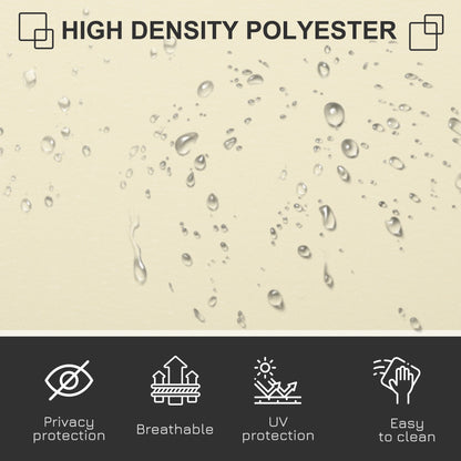 118" x 63" Retractable Patio Awning, UV & Wind Resistant, Cream White Side Awnings at Gallery Canada