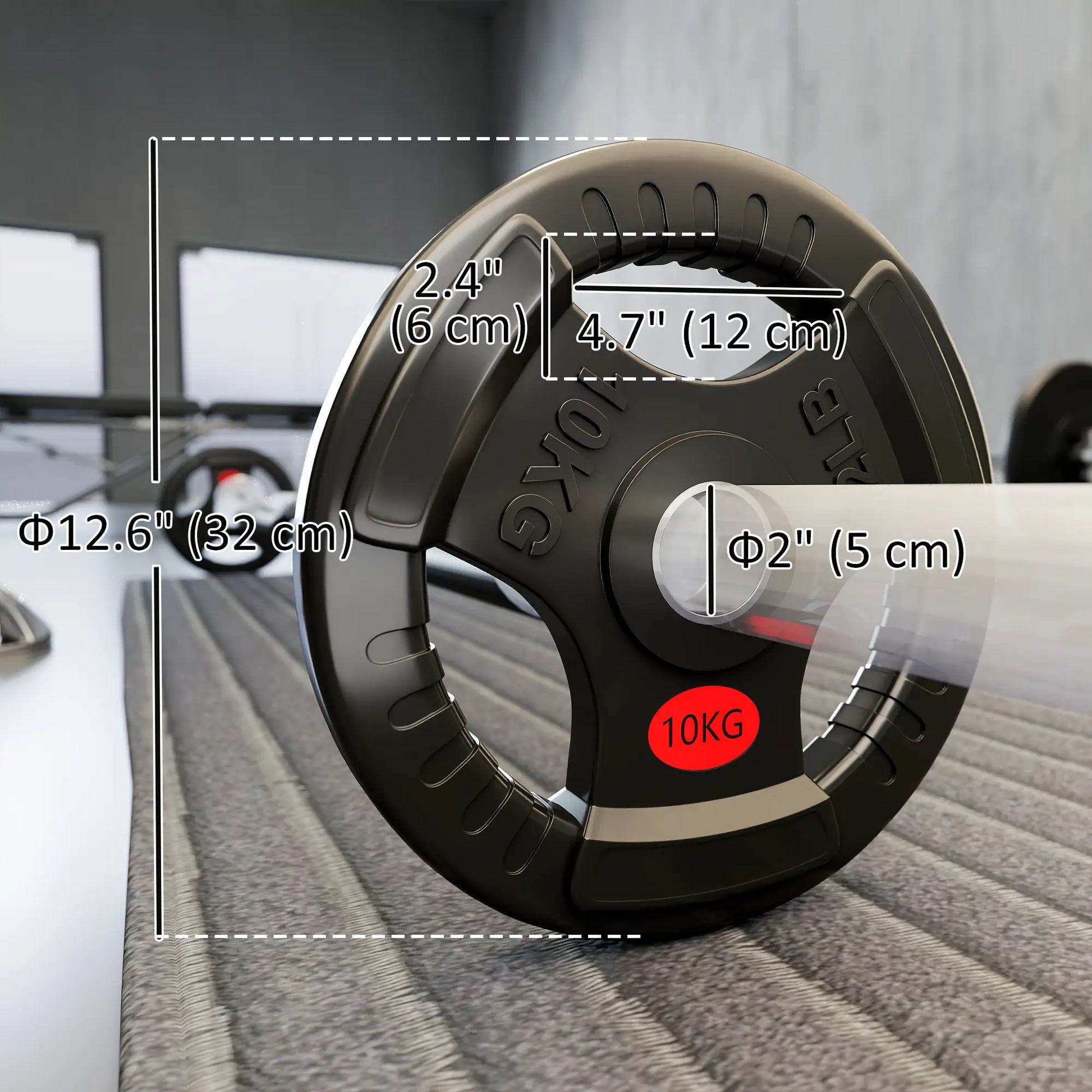 Weight Plates Set, 2-Inch Barbell Weights, Tri-Grips, 2 x 22lbs Dumbbells & Barbells at Gallery Canada