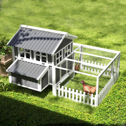 Wooden Chicken Coop with Run, 3-4 Chickens, Bunnies, Ducks Chicken Coops at Gallery Canada