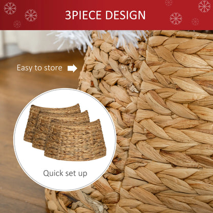 24" Hyacinth Christmas Tree Cover, Hand Woven, Natural Christmas Trees at Gallery Canada