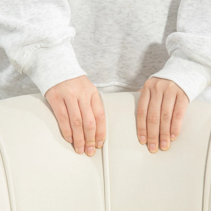 Modern Fabric Armchair, Gold Metal Legs, 32in, Cream White Accent Chairs at Gallery Canada