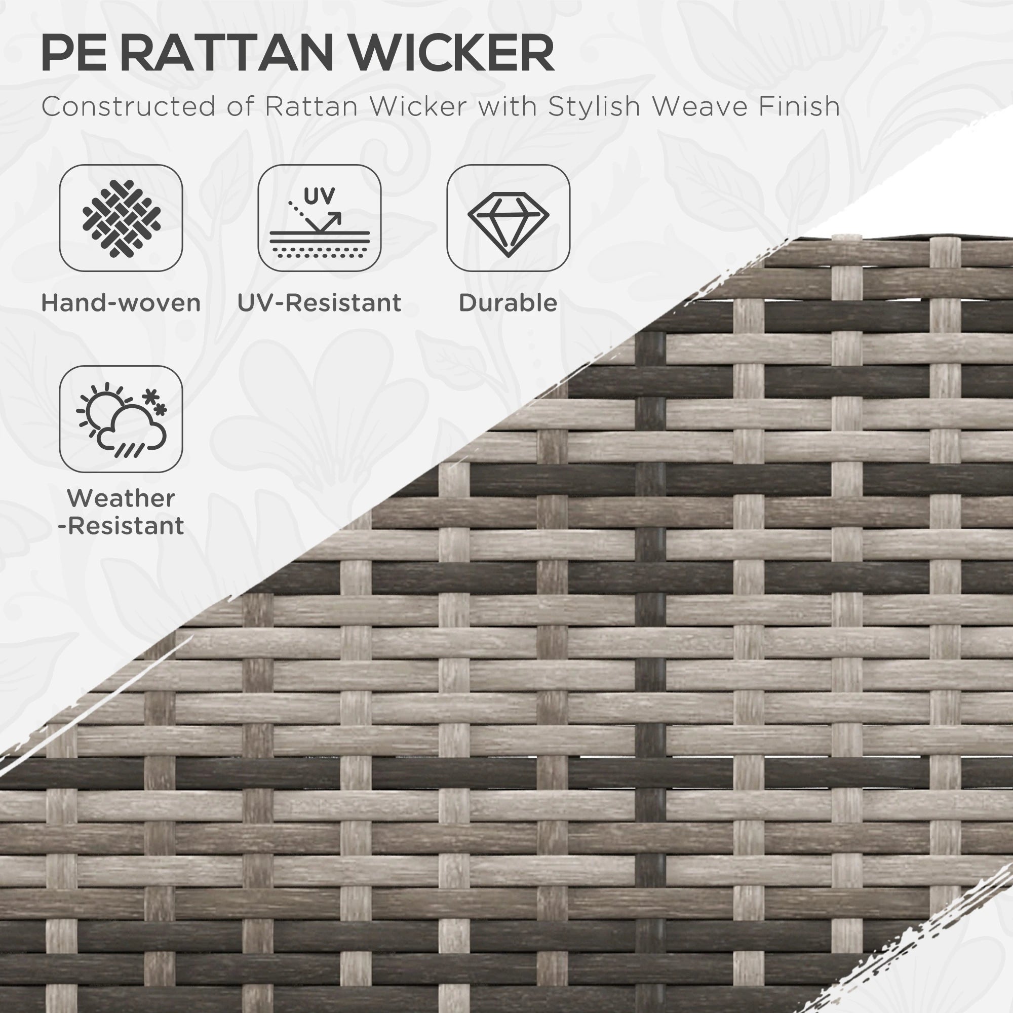 4-Piece Rattan Wicker Outdoor Furniture Set, Grey Patio Furniture Sets at Gallery Canada