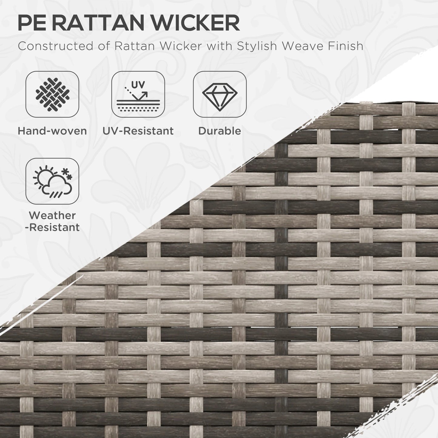 4-Piece Rattan Wicker Outdoor Furniture Set, Grey Patio Furniture Sets at Gallery Canada