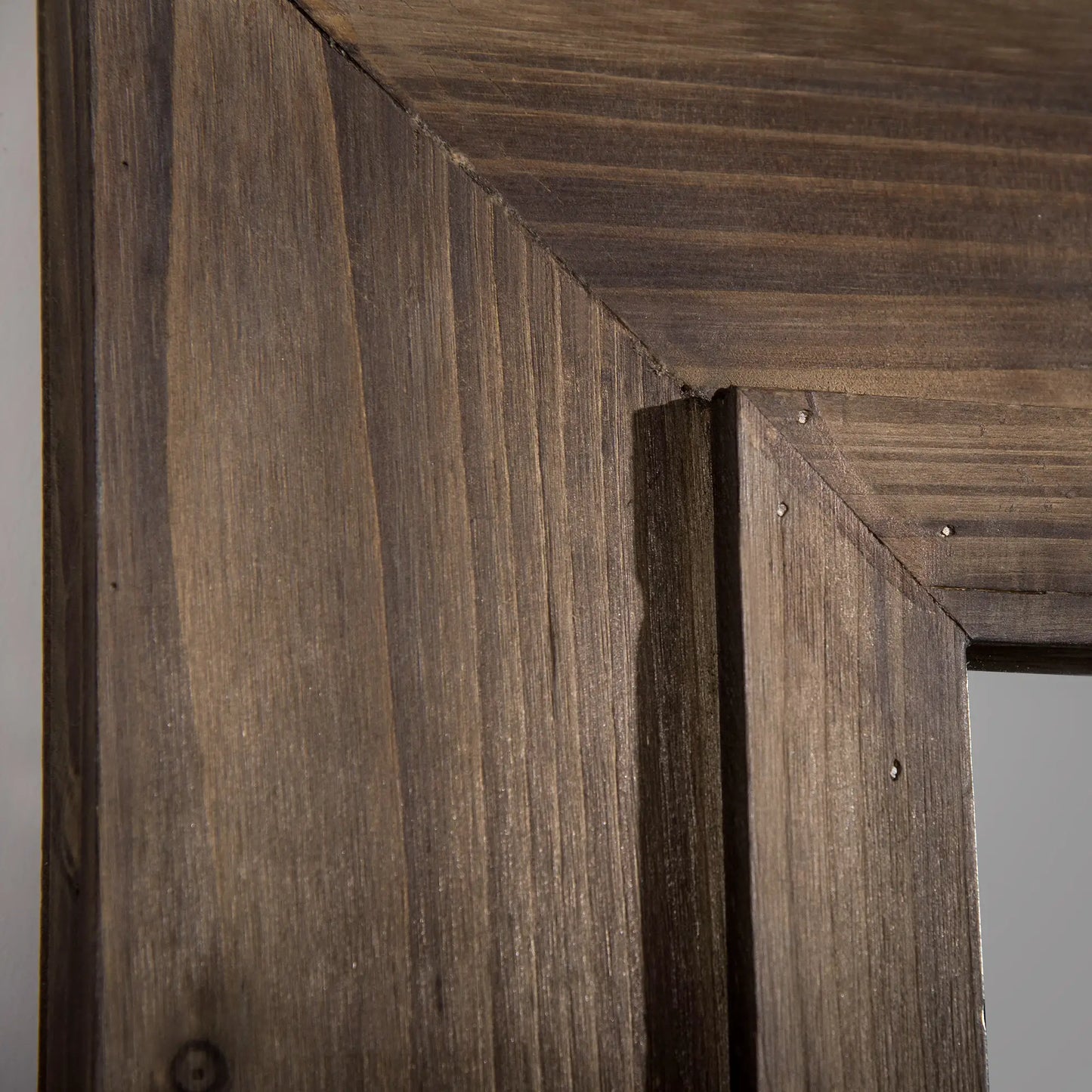 59" x 23.5" Full Length Mirror, Farmhouse Wall Mount, Dark Brown Wall Mirrors at Gallery Canada