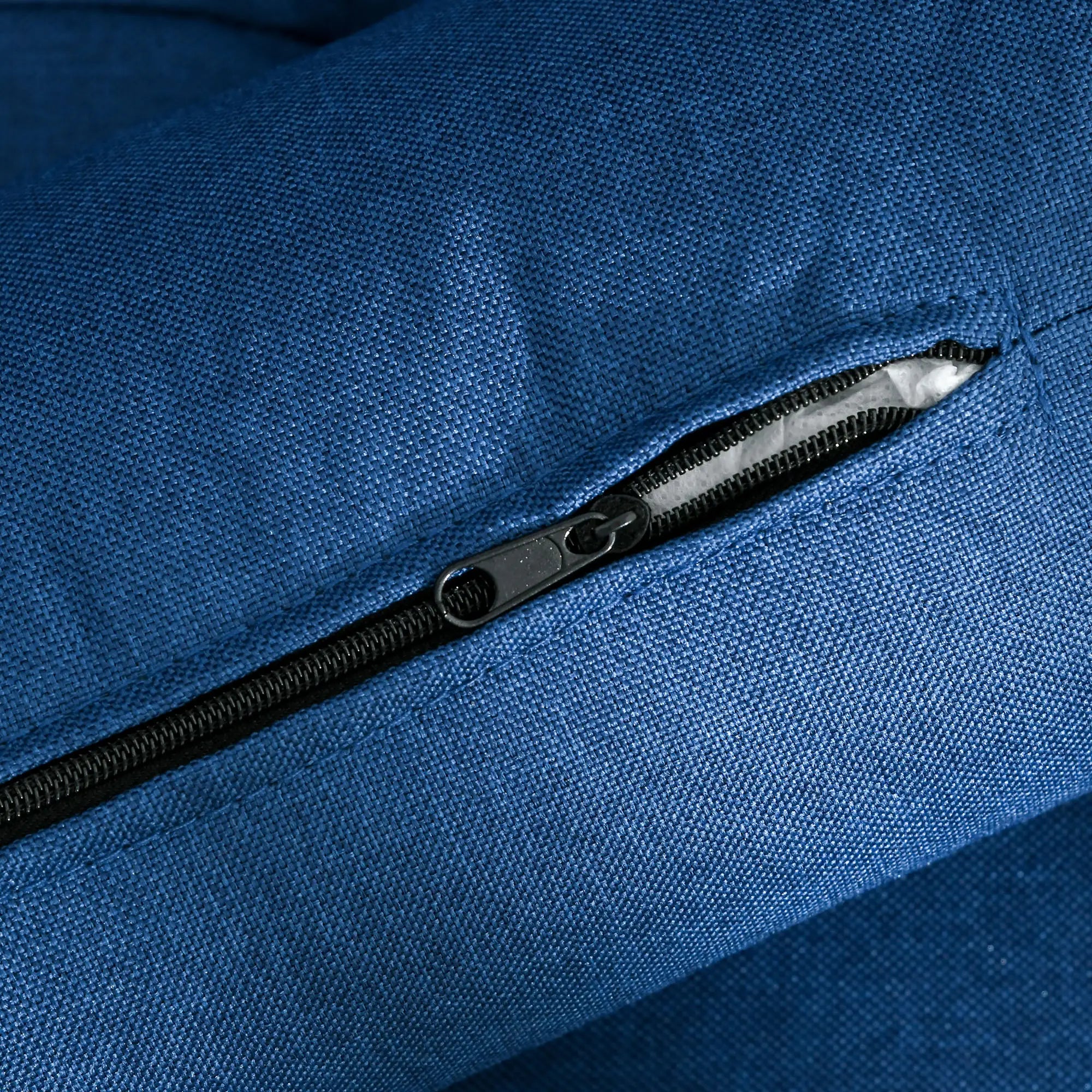 56 Upholstered Loveseat Sofa, 2 Seater with Back Cushions, Blue 2-Seater Sofas at Gallery Canada