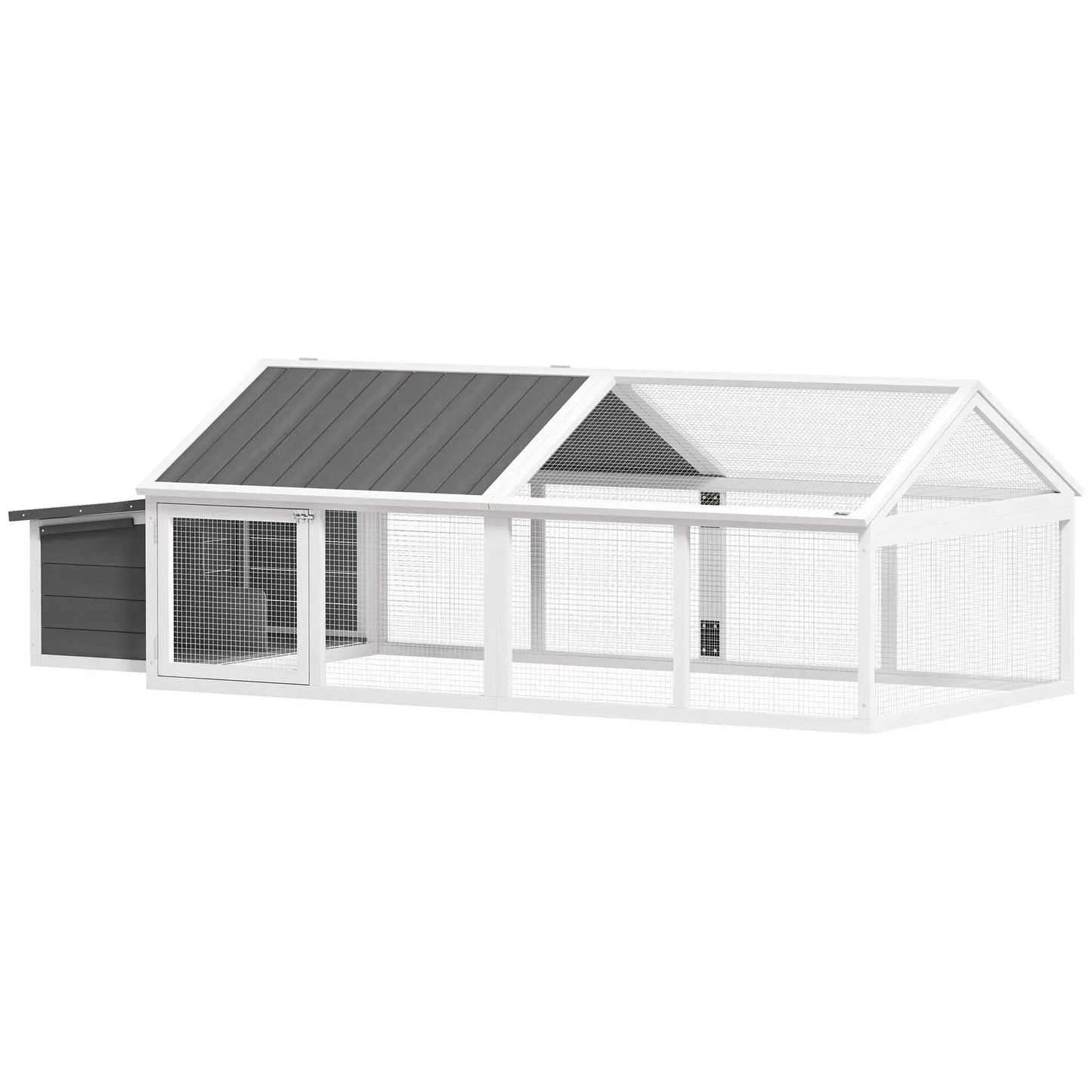 95"L Chicken Coop With Nesting Box, Wooden Roof, Side Door, For 4-8 Chickens Chicken Coops at Gallery Canada