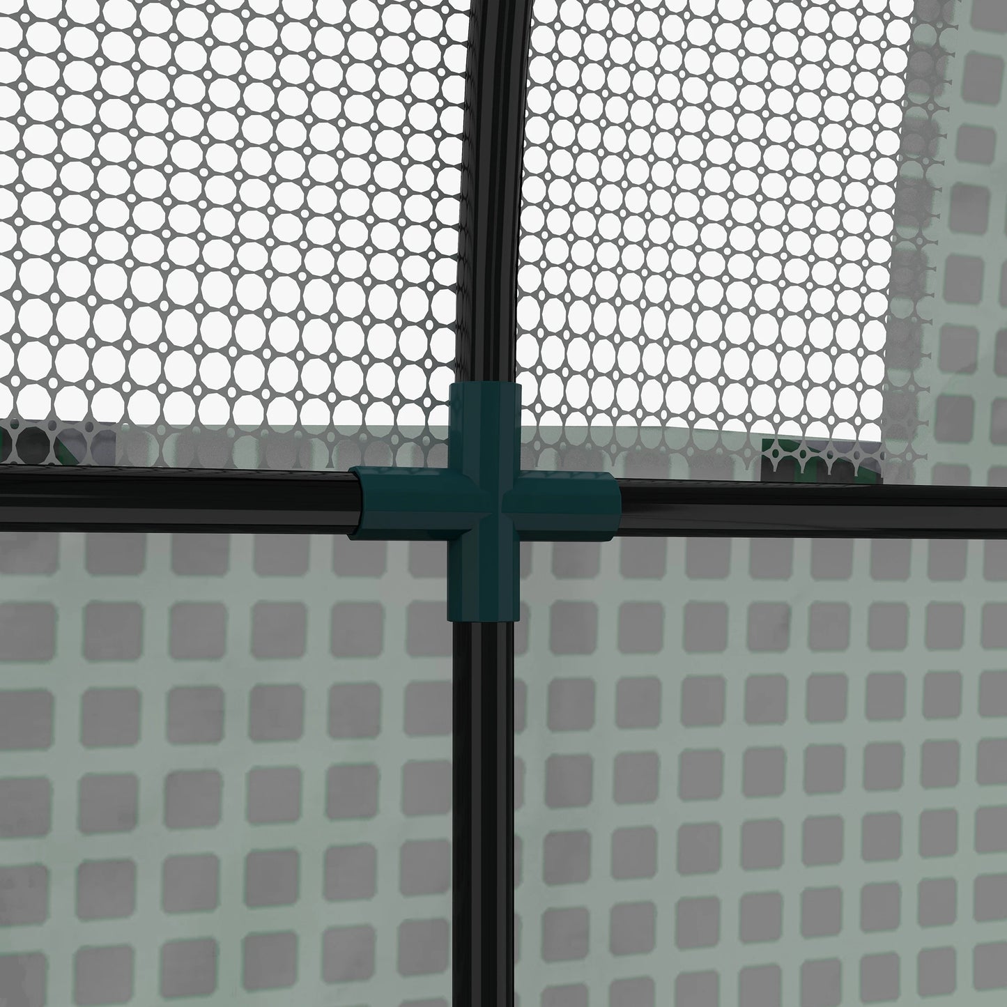 Walk-In Tunnel Greenhouse, UV-Resistant PE Cover, 6' x 6' x 6.6', Green Tunnel Greenhouses at Gallery Canada