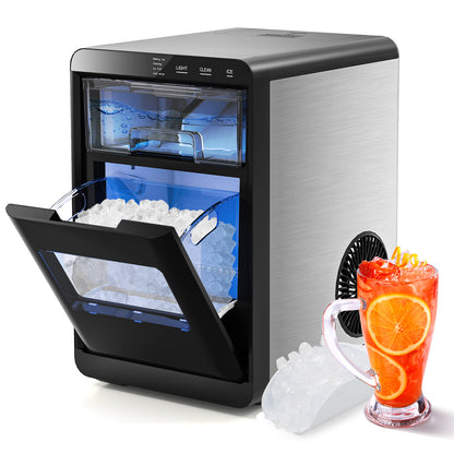 Nugget Ice Maker Countertop with Soft Chewable Pellet, Black Ice Makers at Gallery Canada
