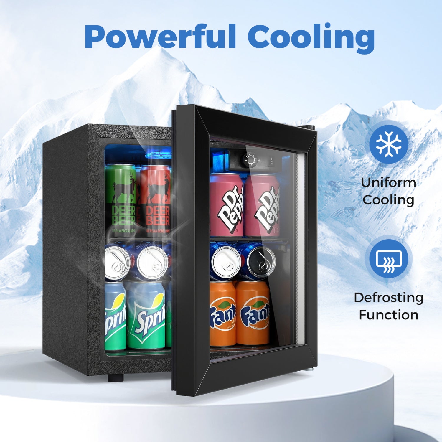 Nugget Ice Maker and Beverage Cooler Combo with Chewable Ice and Compact Drink Storage Kitchen Appliances at Gallery Canada