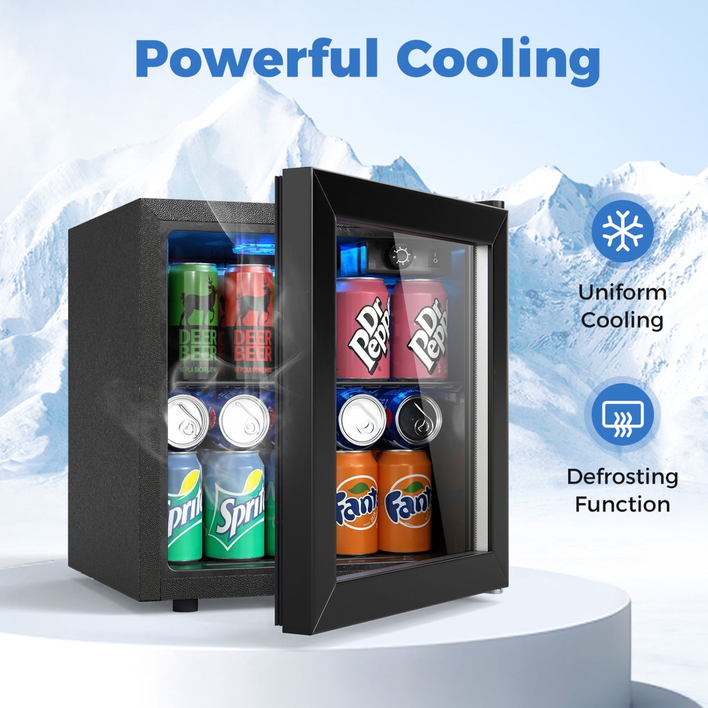 Nugget Ice Maker and Beverage Cooler Combo with Chewable Ice and Compact Drink Storage Kitchen Appliances at Gallery Canada