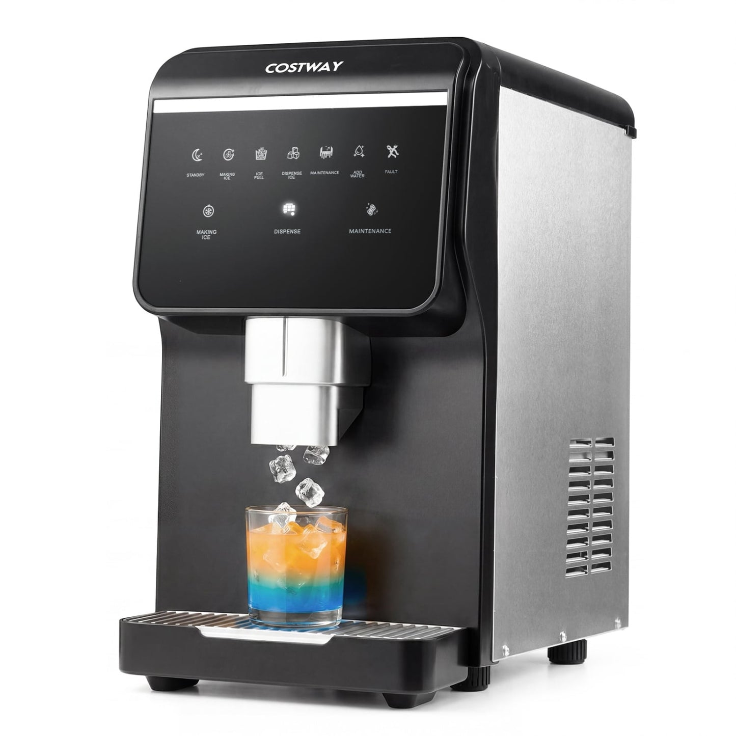Nugget Ice Maker, Self Dispensing, 80 LBS Per Day, Black Ice Makers at Gallery Canada